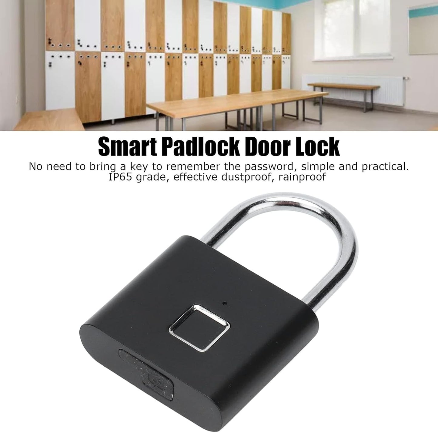 Fingerprint Padlock – Smart Biometric Lock for Home & Travel