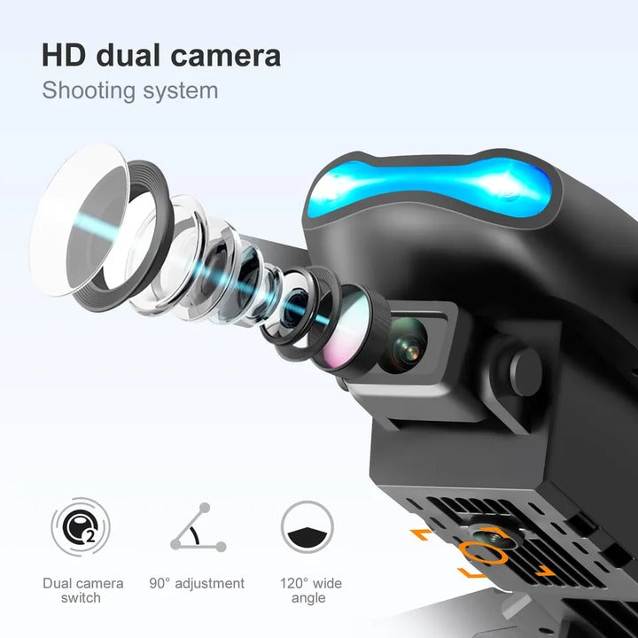 4K HD Dual Camera Drone – Foldable, WiFi FPV, Long Range