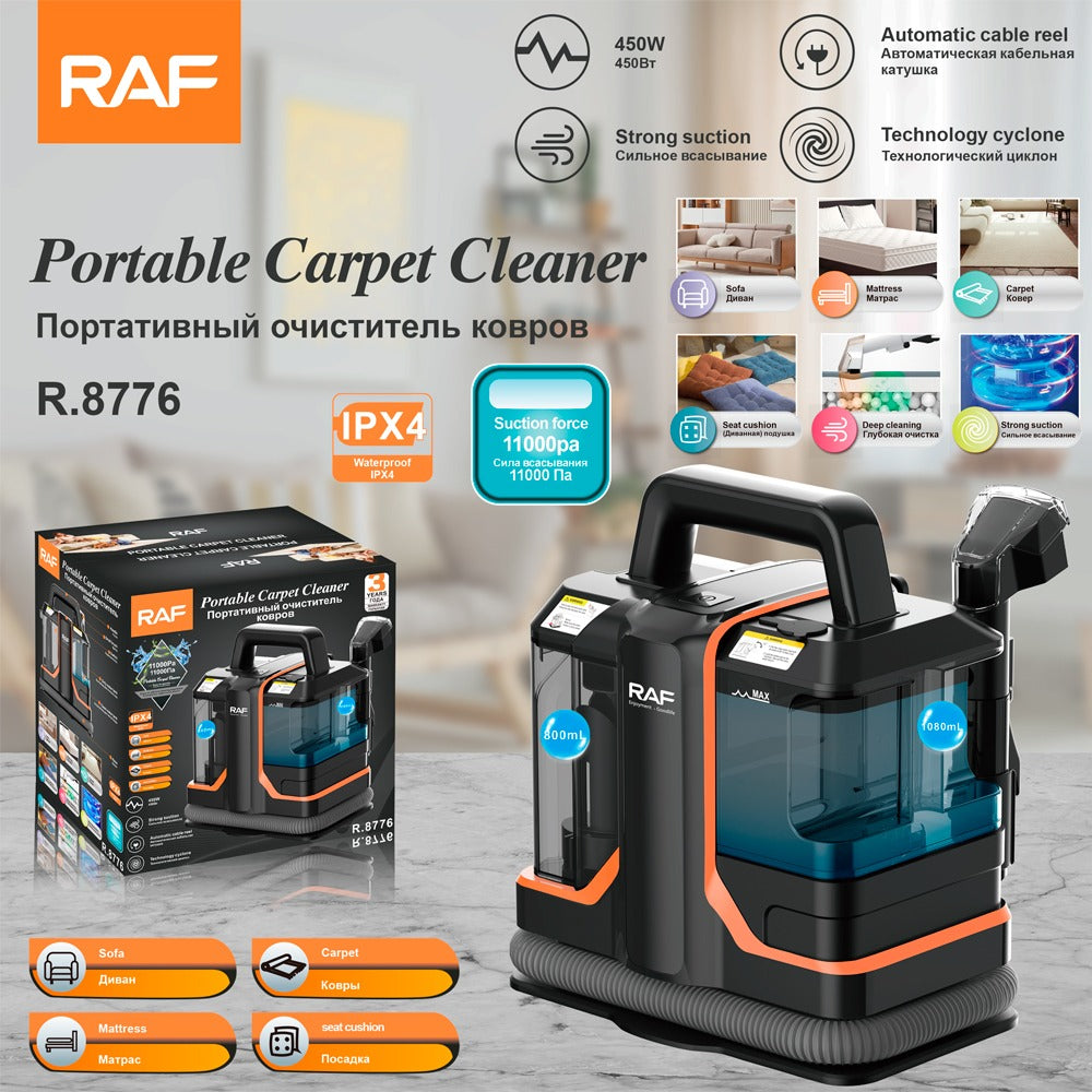 Portable Carpet Cleaner – Powerful Spot & Stain Remover for Home and Car