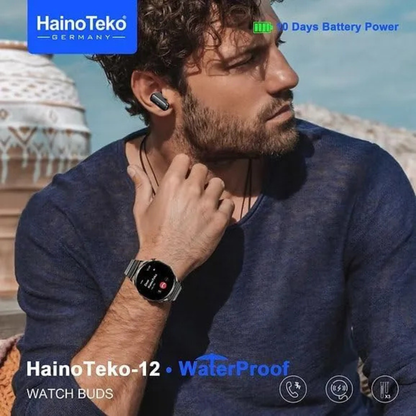 Haino Teko 12 Waterproof Smartwatch – Fitness Tracker with Heart Rate & Sleep Monitor