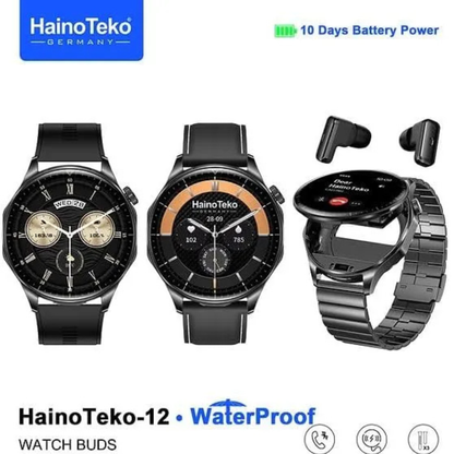 Haino Teko 12 Waterproof Smartwatch – Fitness Tracker with Heart Rate & Sleep Monitor