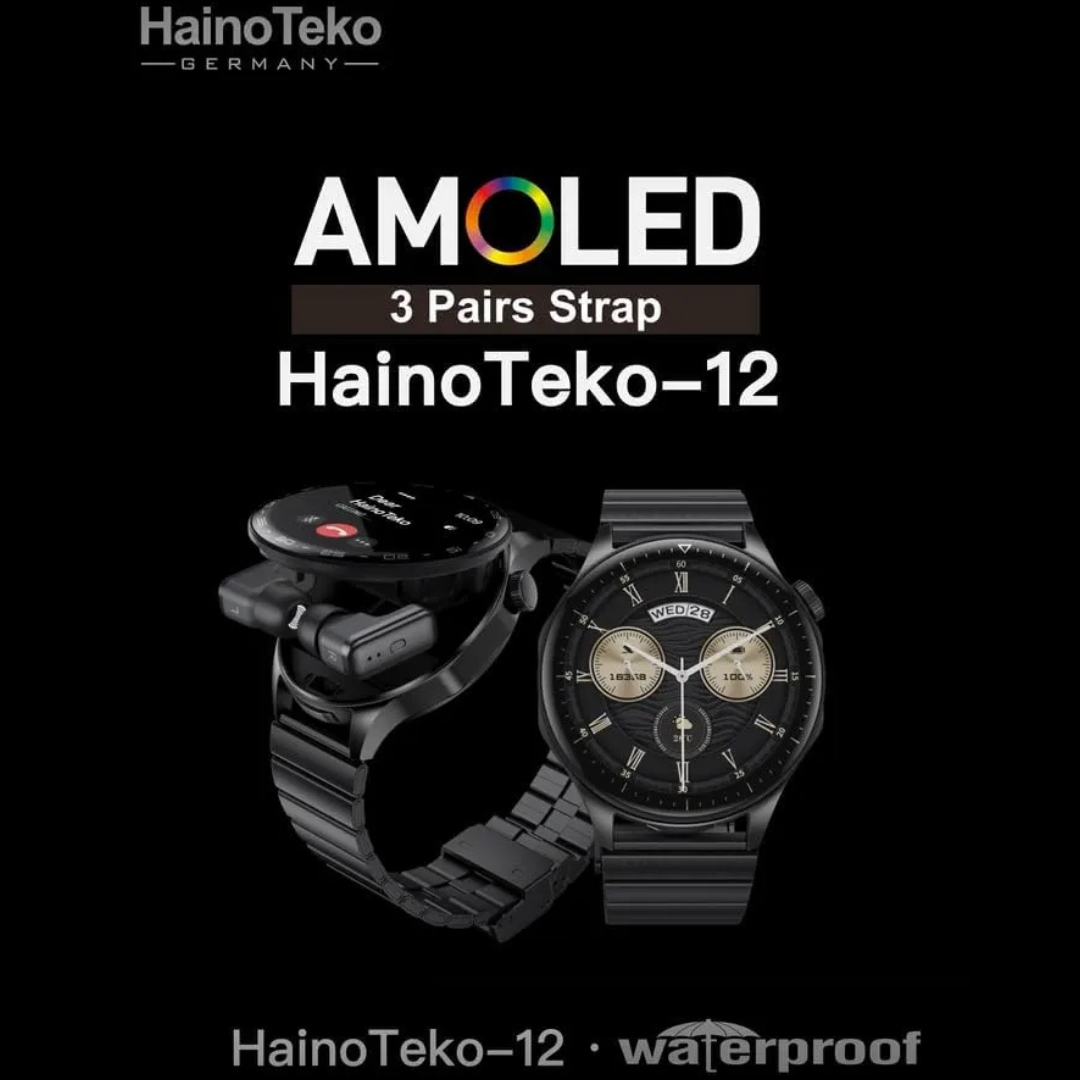 Haino Teko 12 Waterproof Smartwatch – Fitness Tracker with Heart Rate & Sleep Monitor