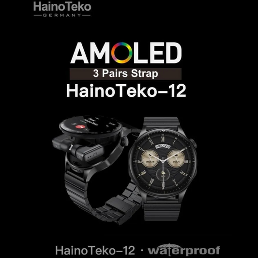 Haino Teko 12 Waterproof Smartwatch – Fitness Tracker with Heart Rate & Sleep Monitor
